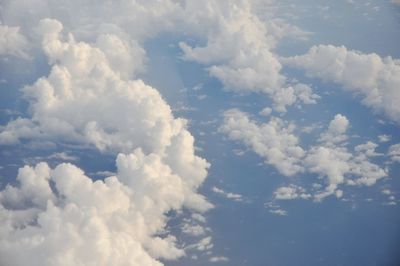 Aerial view of clouds in sky