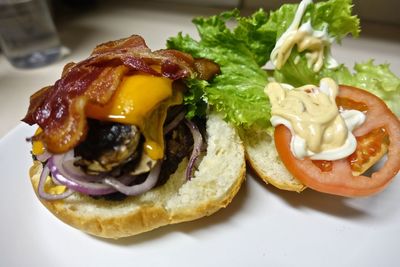 Close-up of food in plate