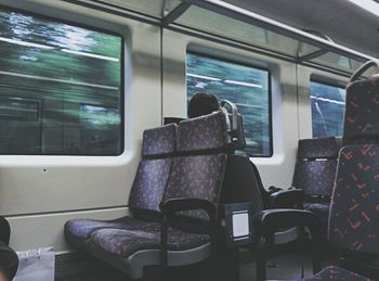 Interior of bus