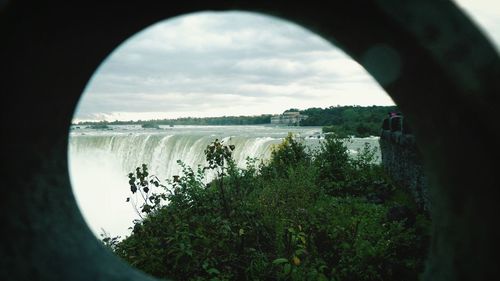 Reflection of clouds in water