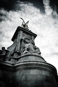 Low angle view of statue