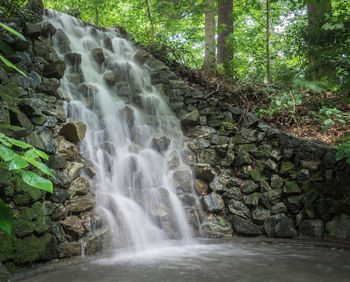 River flowing through rocks