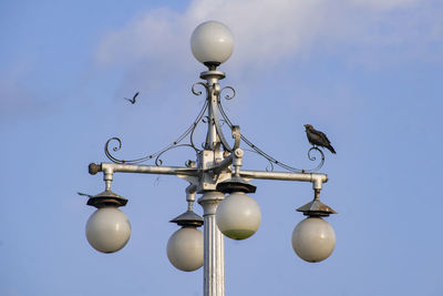 Low angle view of street light