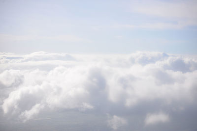 Aerial view of cloudscape
