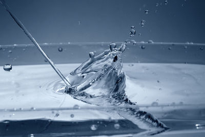 Close-up of water splashing