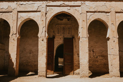 Entrance of historic building