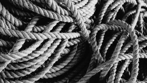 Full frame shot of ropes