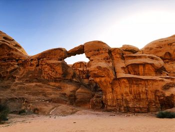 Rock formations in a desert