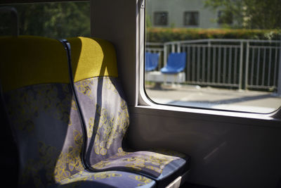 Empty seats in bus