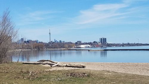 View of city at waterfront