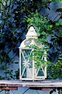 Close-up of birdhouse on tree