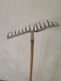 Close-up of text on wall