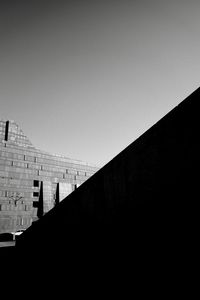 Exterior of building against clear sky