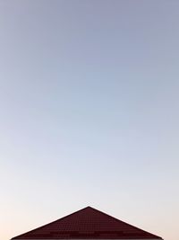 Low angle view of building against clear sky