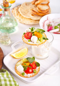 Close-up of food on table