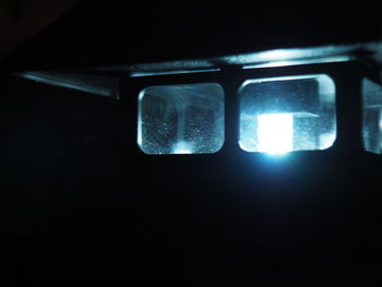 Close-up of illuminated lamp
