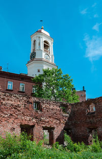 Low angle view of building against sky