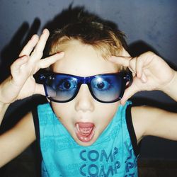 Close-up portrait of boy