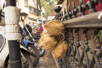 Close-up of firewood