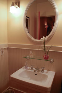 Interior of bathroom sink