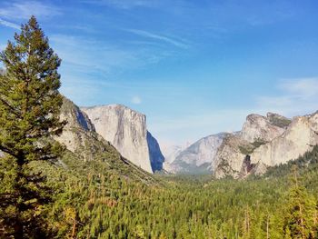 Scenic view of rock mountains at national park