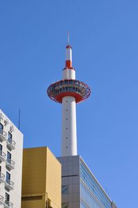 Low angle view of building against clear sky