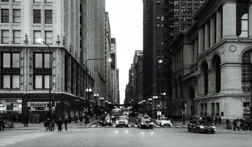 City street with buildings in background