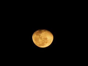 Low angle view of moon in sky