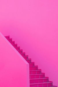 Fashion minimal pink house. architectur details. canary islands. travel advertising concept