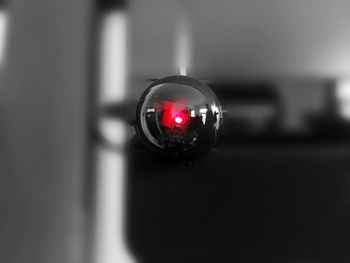 Close-up of illuminated lamp