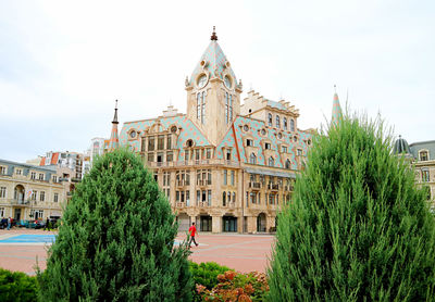 Stunning historic building on the europe square in downtown batumi, adjara region, georgia