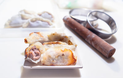 Close-up of food in plate