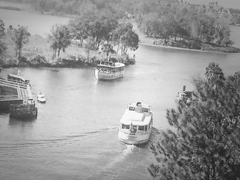 Boats in sea