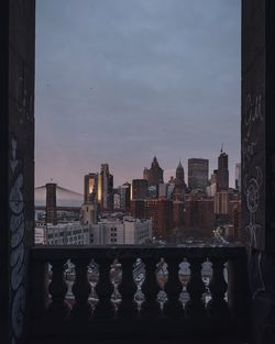 Buildings in city against sky