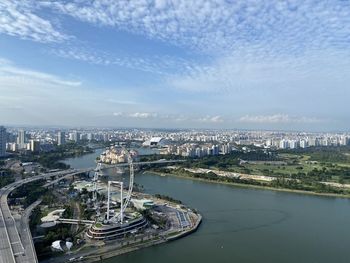 View of the marina bay