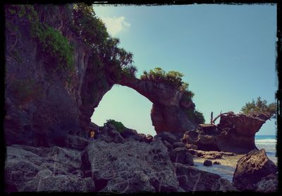 Scenic view of rock formations