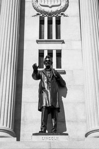 Low angle view of statue