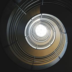 Low angle view of spiral staircase