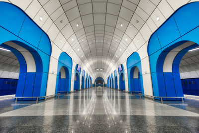 Empty corridor in modern building
