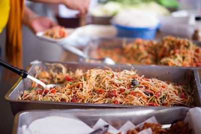 Close-up of hand holding food