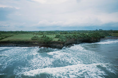 Scenic view of sea against sky