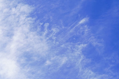 Low angle view of clouds in sky