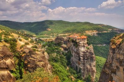 Roussanou monastery from greece, meteora