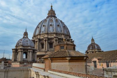 View of cathedral against cloudy sky