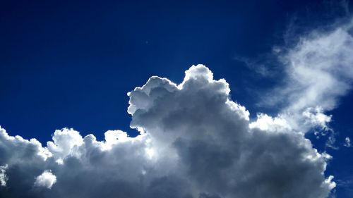 Low angle view of clouds in sky