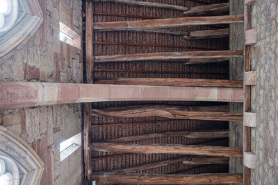 Full frame shot of old wooden structure