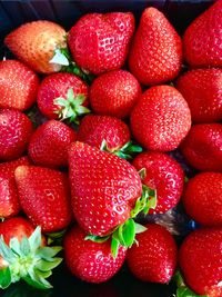 Full frame shot of strawberries