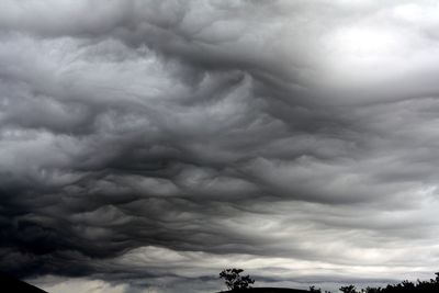 Low angle view of cloudy sky