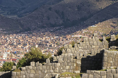 Aerial view of town