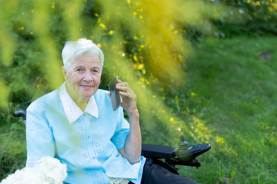 Young woman using mobile phone